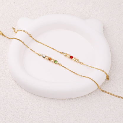 Birthstone Peas in a Pod Bracelet