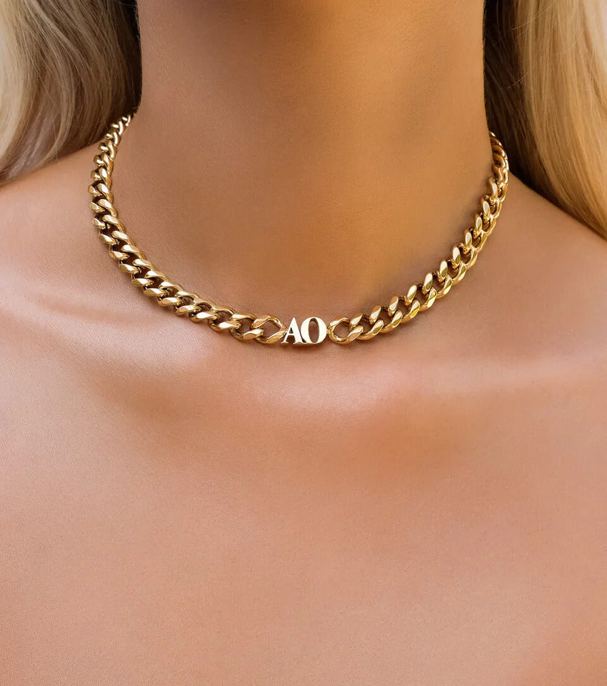 Personalized Initial Choker Necklace