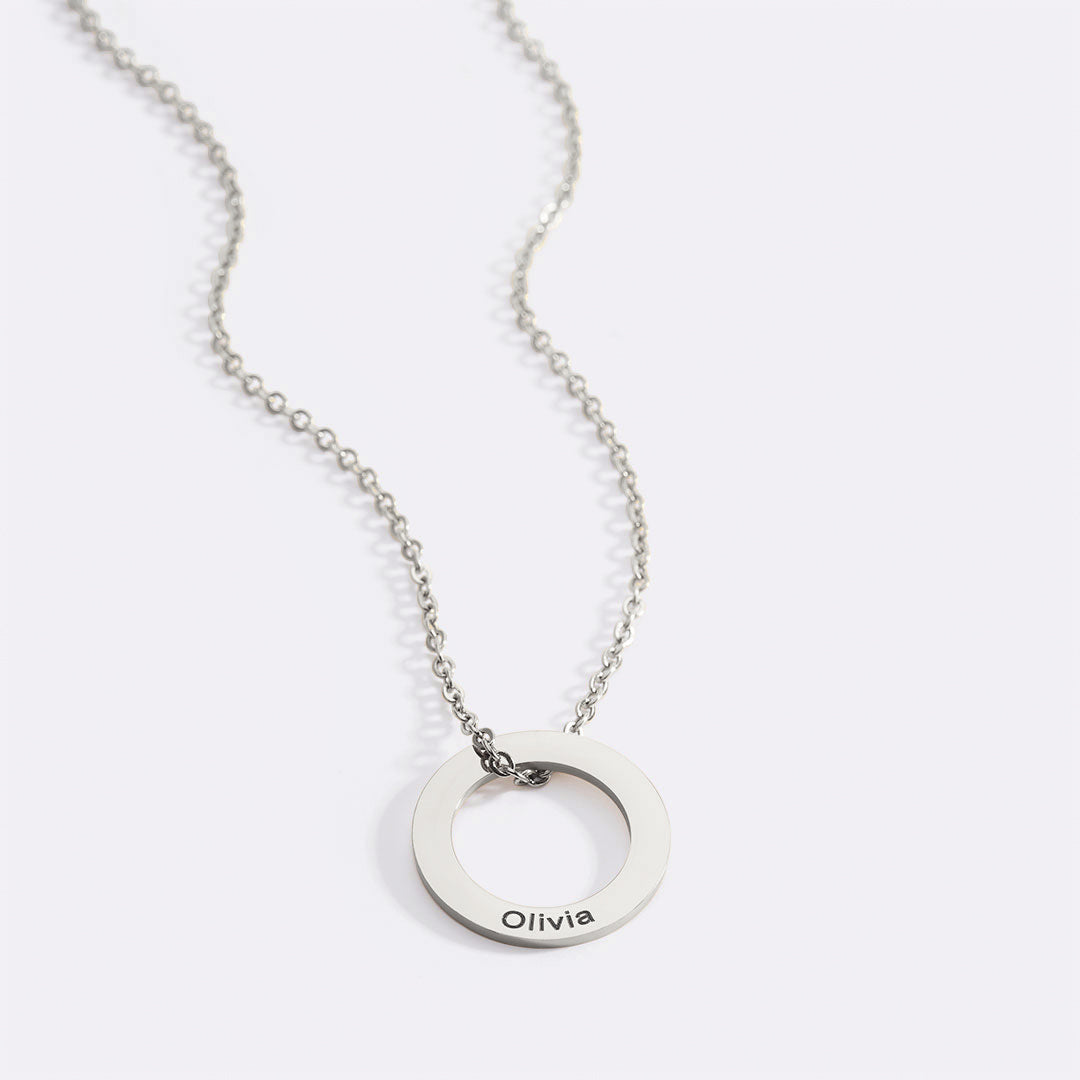 Custom Linked Circle Necklace