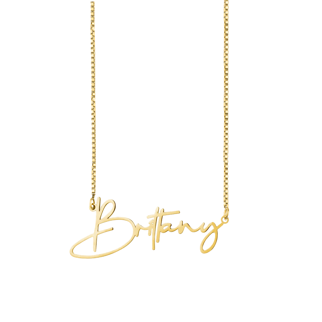 Personalized Modern Name Necklace