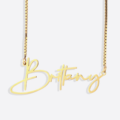 Personalized Modern Name Necklace