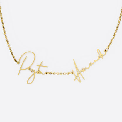 Personalized Double Name Necklace