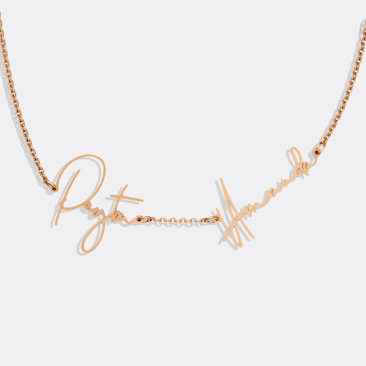 Personalized Double Name Necklace