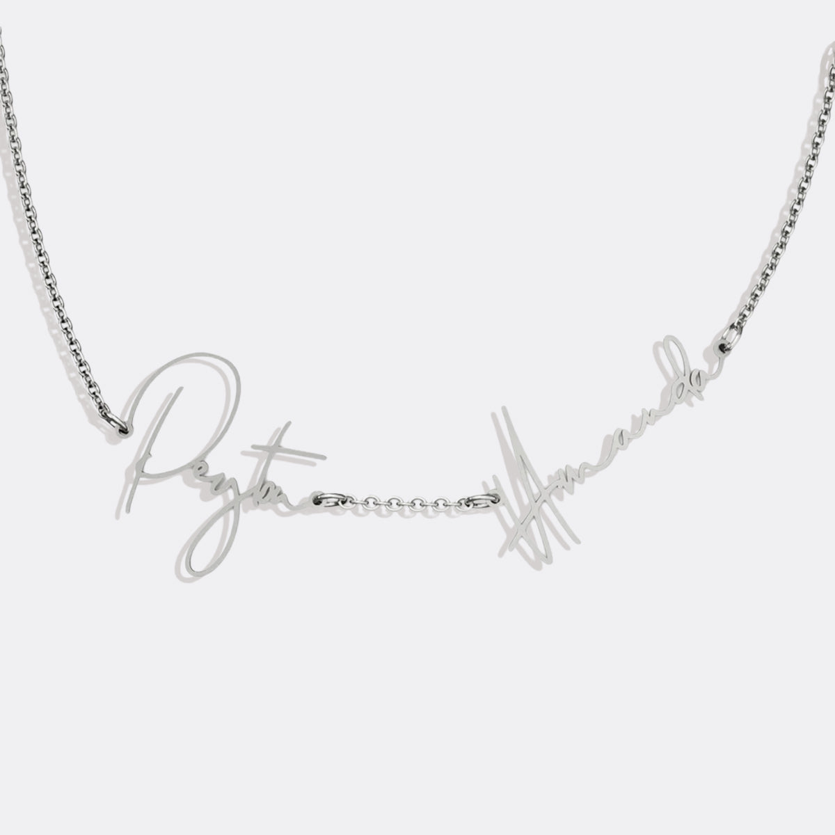 Personalized Double Name Necklace