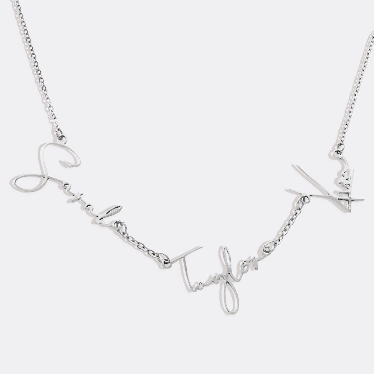 Triple Name Necklace