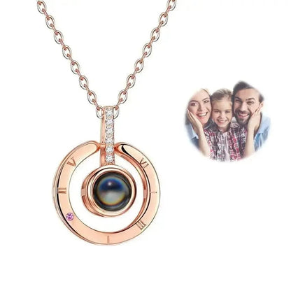 Customized Projection Photo Necklace Bracelet Keychain