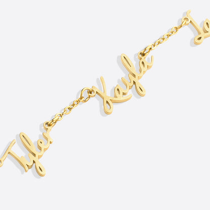 Custom Multiple Name Necklace for 4 Names