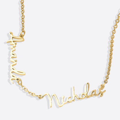 Custom Multiple Name Necklace for 4 Names