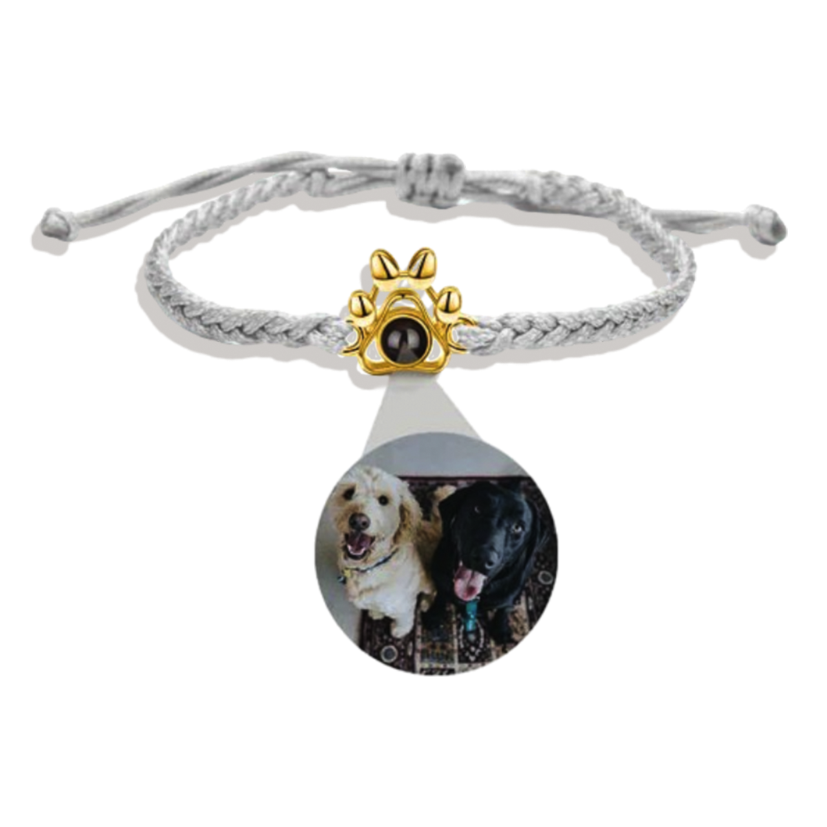 Customized Pet Paw Photo Bracelet