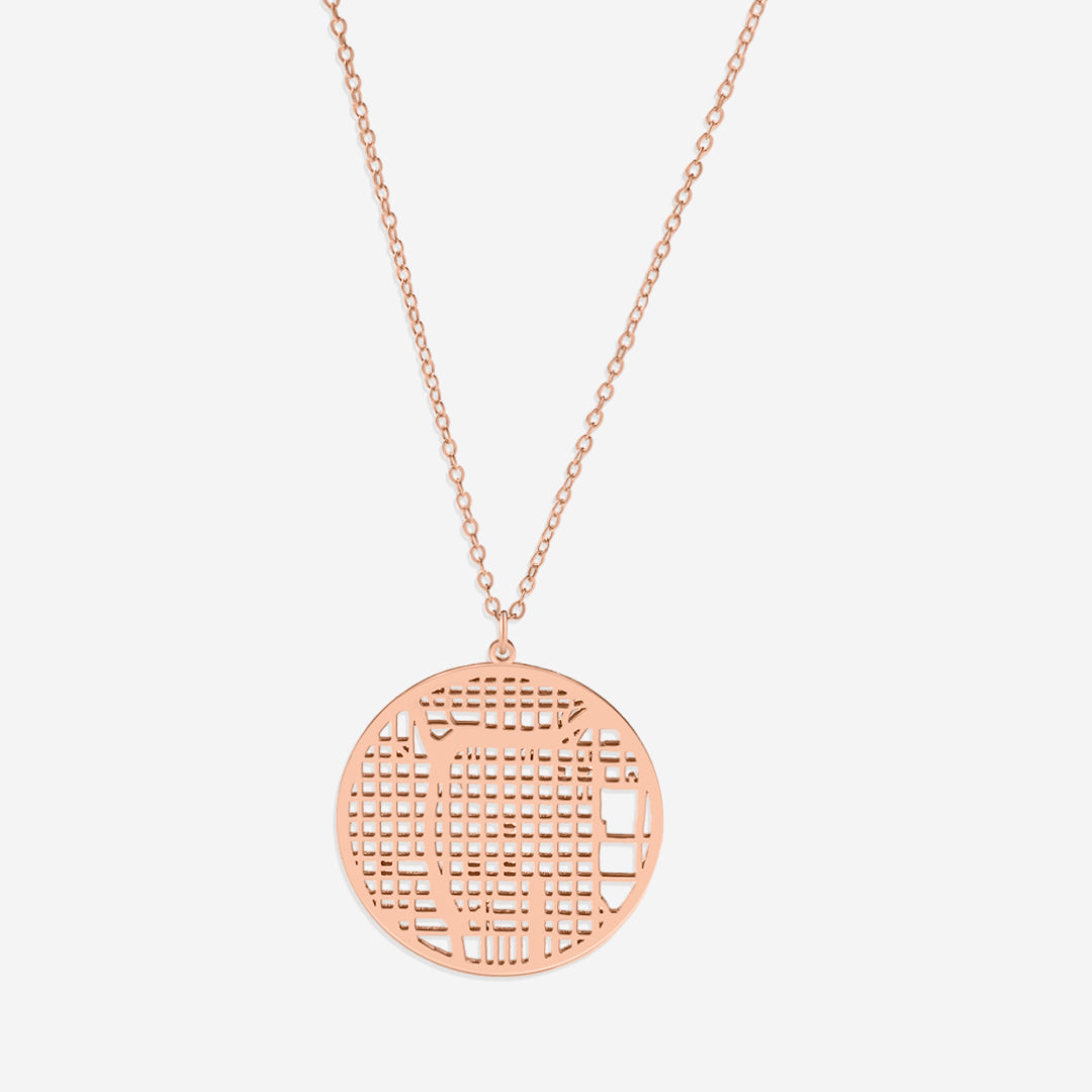 Personalized Map Necklace