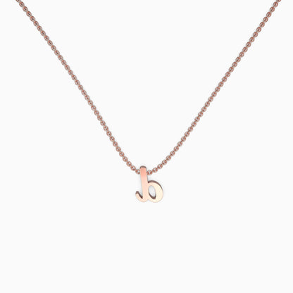 Personalized Initial Script Necklace