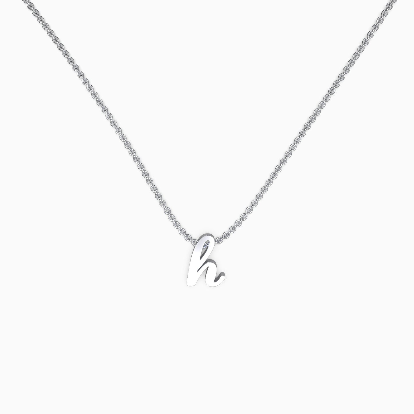 Personalized Initial Script Necklace