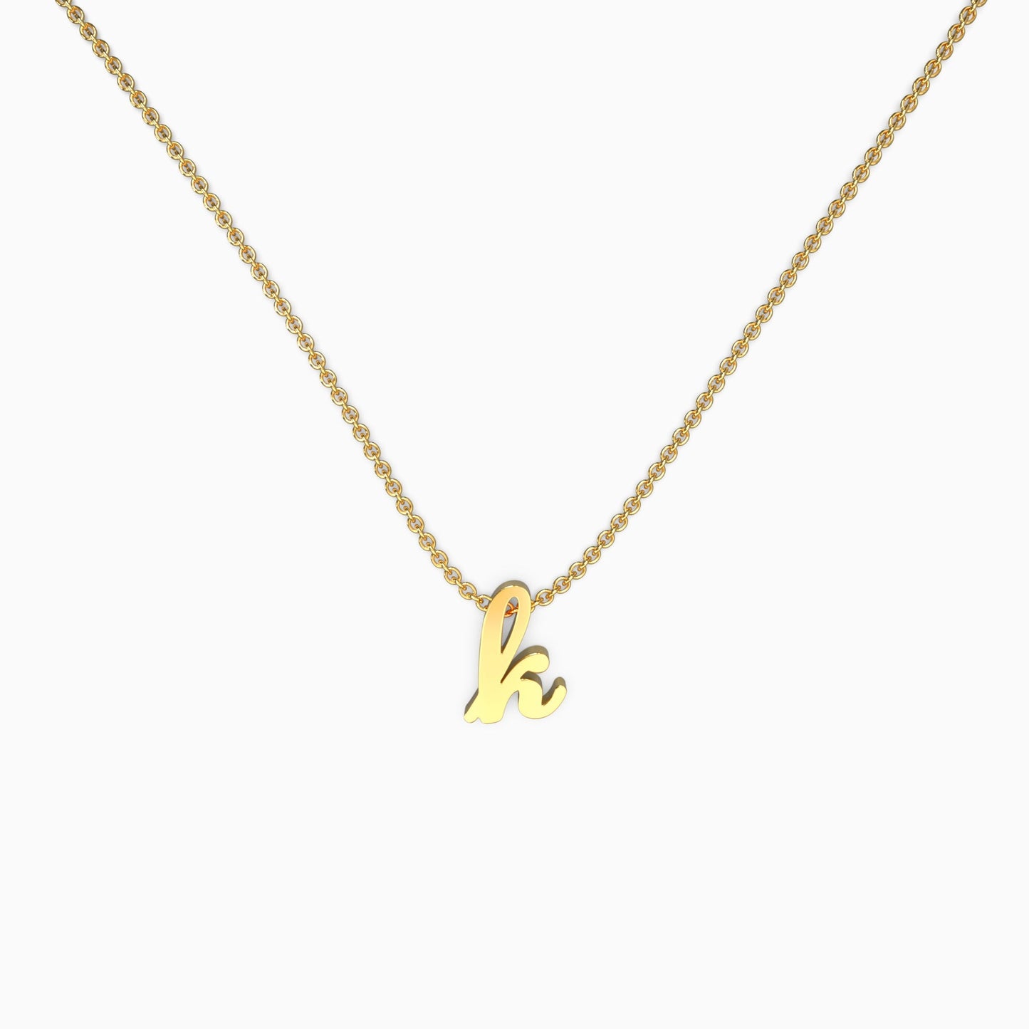 Personalized Initial Script Necklace