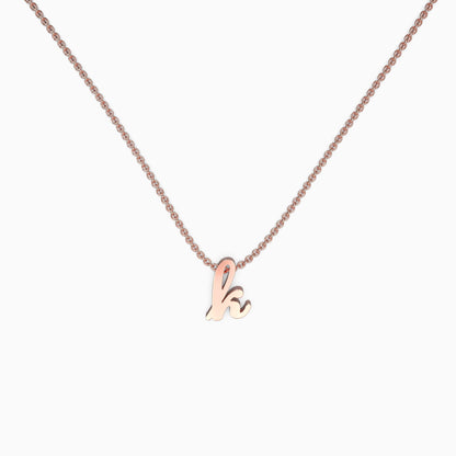 Personalized Initial Script Necklace