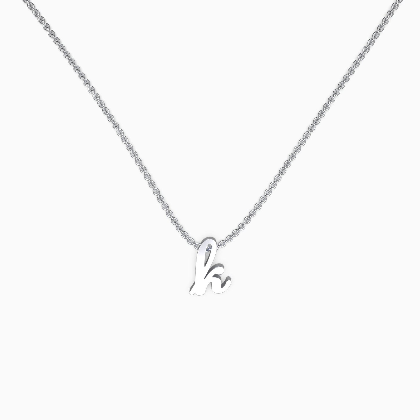 Personalized Initial Script Necklace