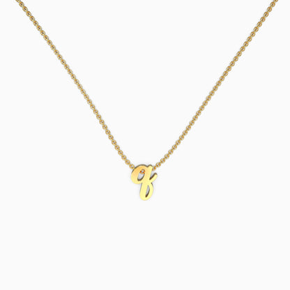 Personalized Initial Script Necklace