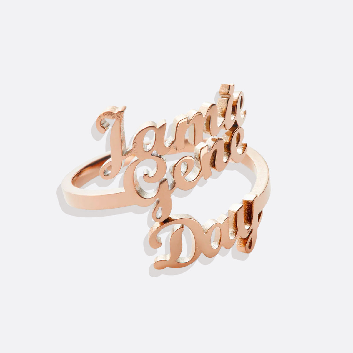 Personalized Triple Name Ring