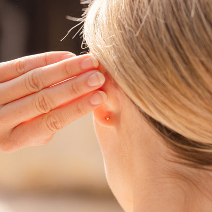 February Birthstone Stud Earrings