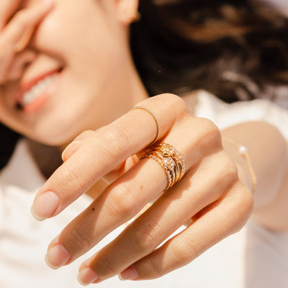 August Flower Ring