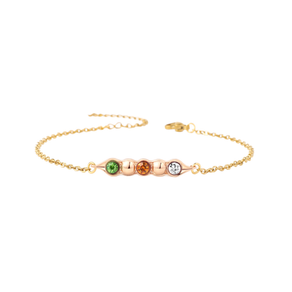 Birthstone Peas in a Pod Bracelet