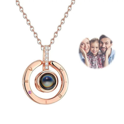 Personalized Heart Drop Projection Necklace