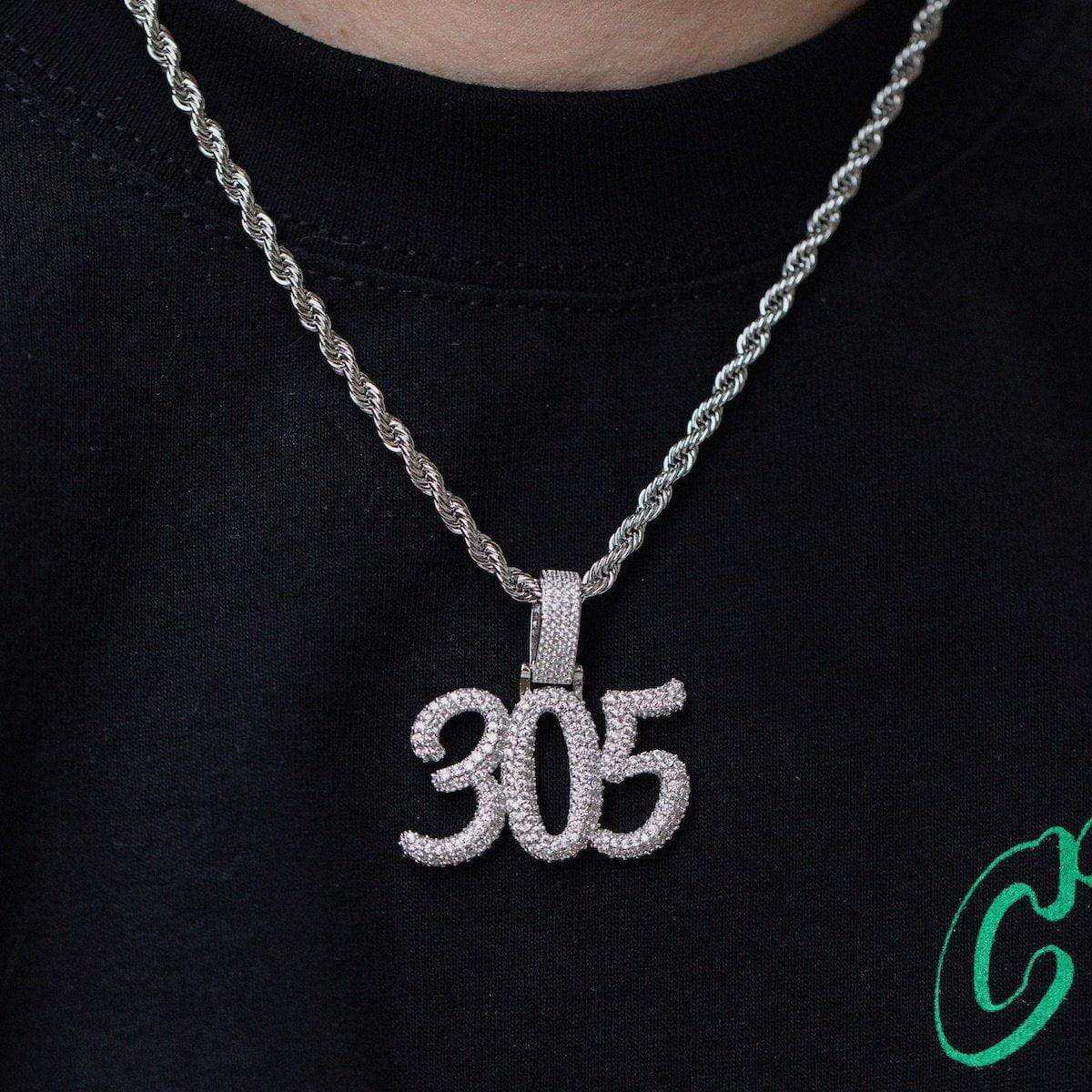 Personalized Pave Font Necklace