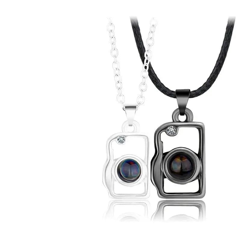 Custom Photo Projection Magnetic Camera Necklace