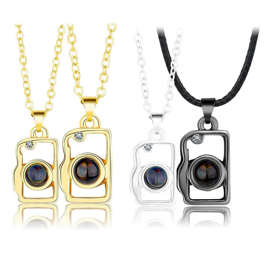 Custom Photo Projection Magnetic Camera Necklace