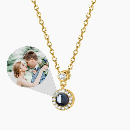 Personalized Photo Projection Pendant Necklace