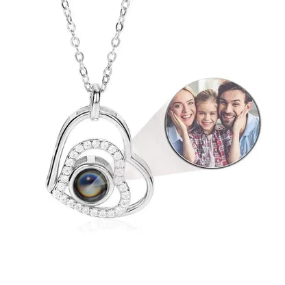 Custom Photo Projection Necklace Bracelet Keychain