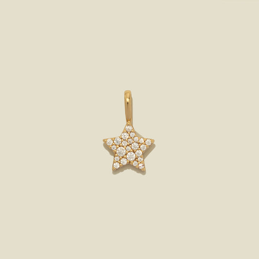 Personalized CZ Star Charm