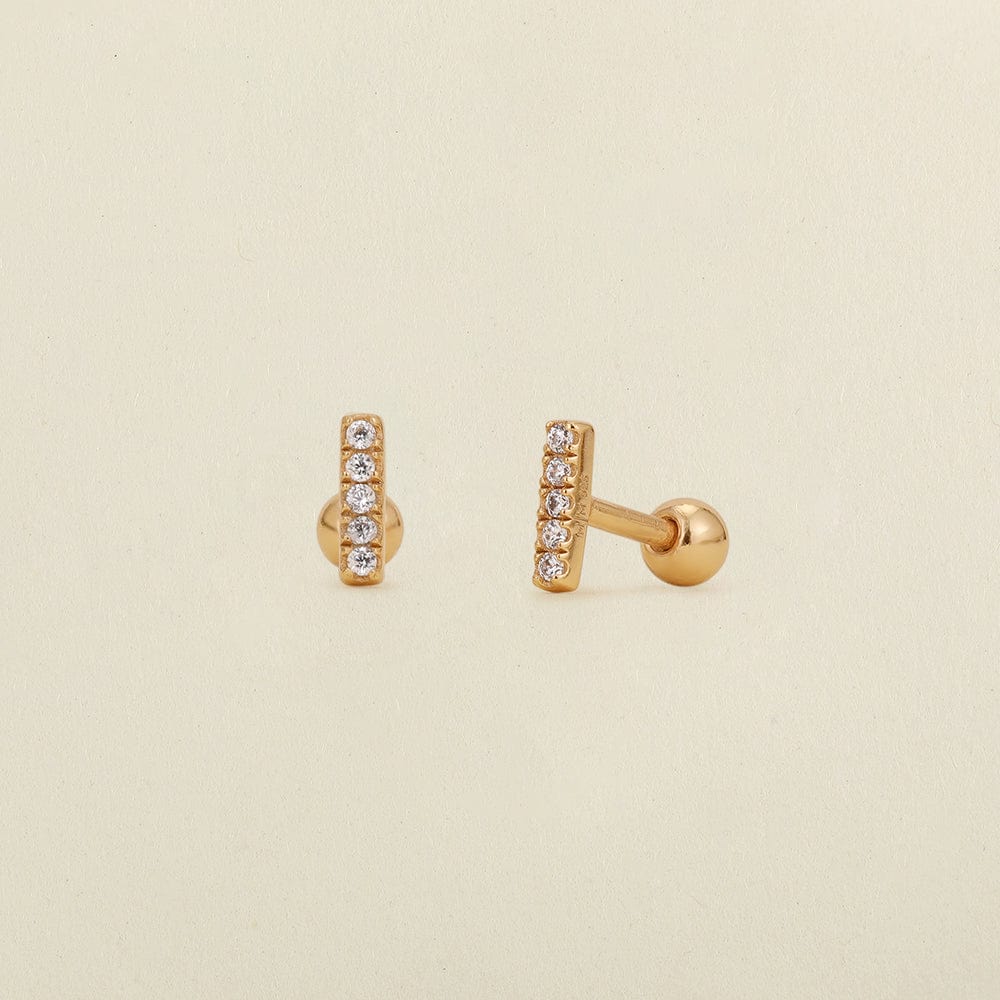 Cubic Zirconia Stud Earrings Set