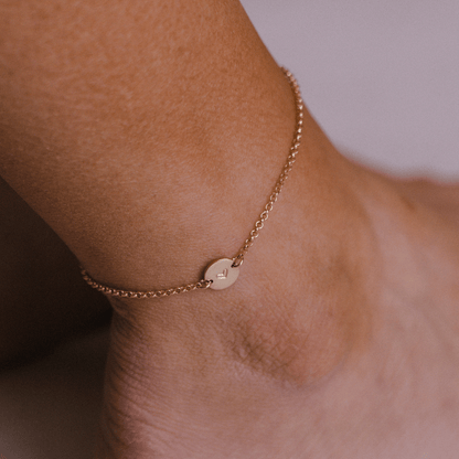 Personalized Disc Anklet