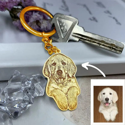 Personalized Engraved Necklace and Keyring