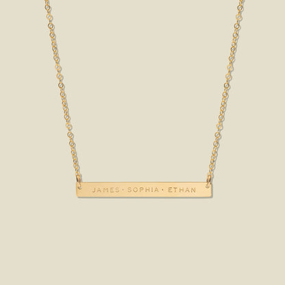 Personalized Bar Necklace