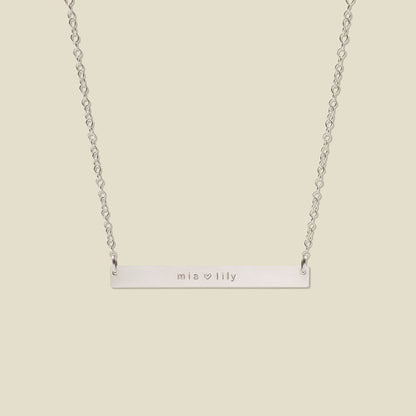 Personalized Bar Necklace