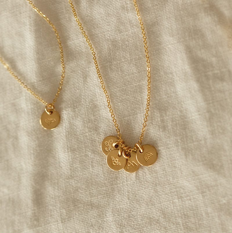 Charm Stacker Disc Necklace