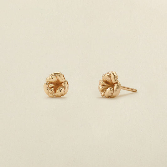 February Flower Stud Earrings