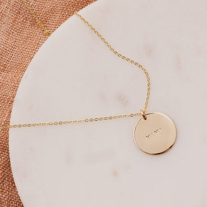 Customized Grandma Disc Necklace