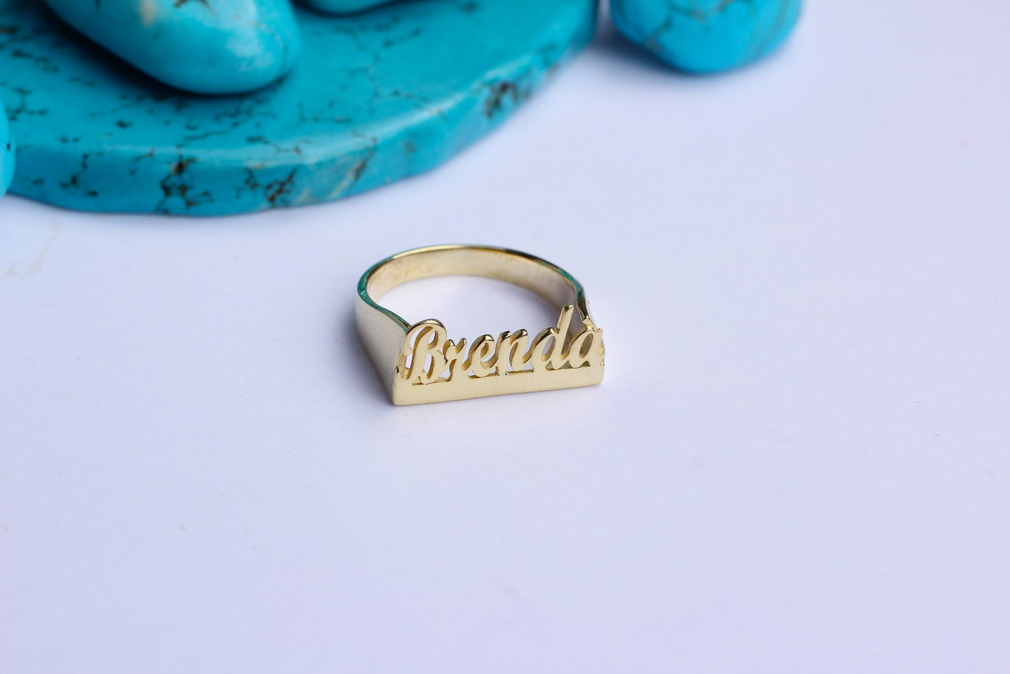 Dainty Sterling Silver Custom Name Ring