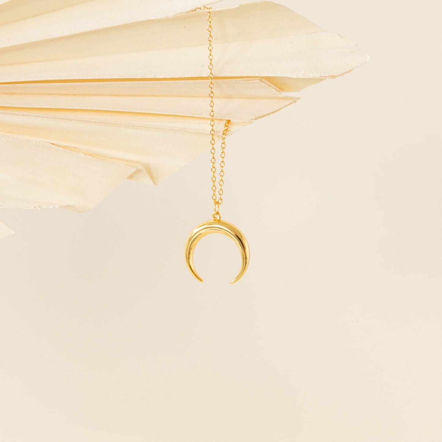 Personalized Minimalist Crescent Moon Necklace