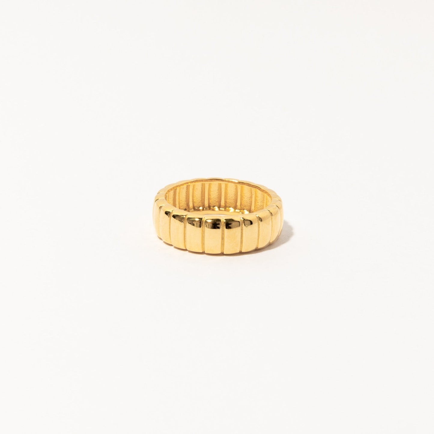 Thick Gold Minimalist Statement Ring