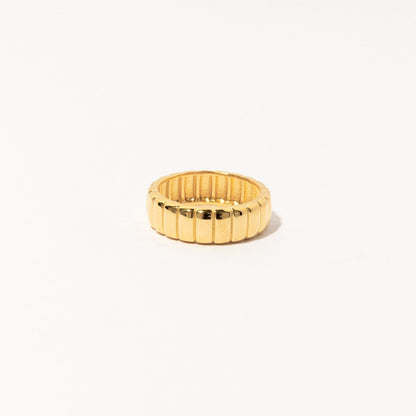 Thick Gold Minimalist Statement Ring