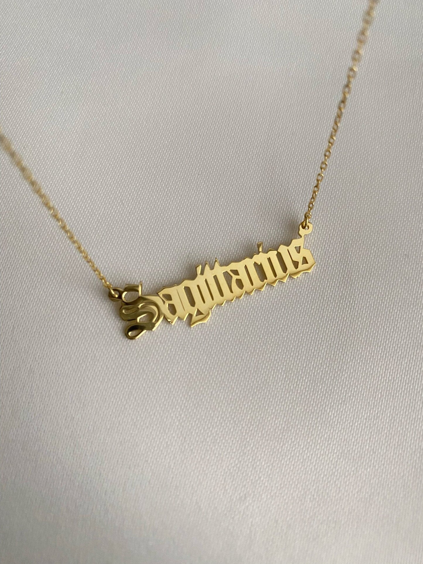 Personalized Zodiac Name Necklace