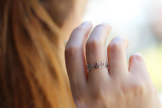 Custom Personalized Silver and Gold Rings