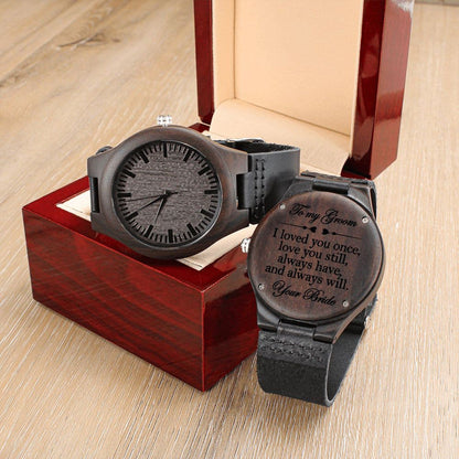 Engraved Wedding Watch for Groom