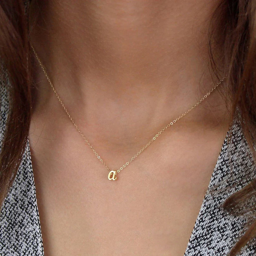 Personalized Initial Script Necklace