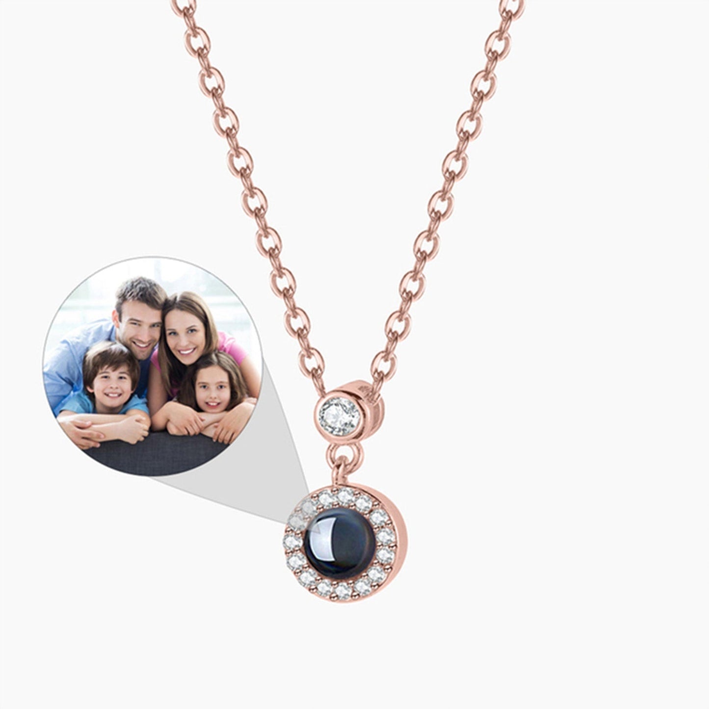 Personalized Photo Projection Necklace