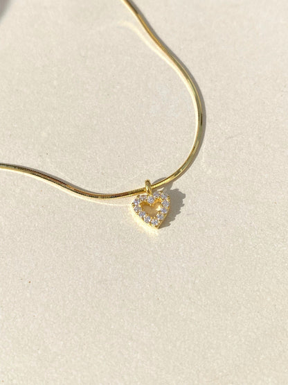 Minimalist Gold Heart Necklace