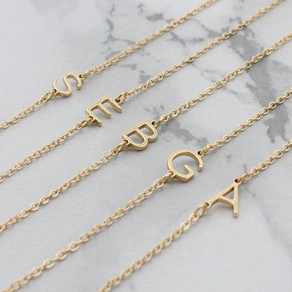 Personalized Initial Necklace in Minimalist Style